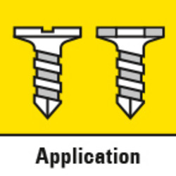 Apropiada para todos los tipos de tornillos convencionales