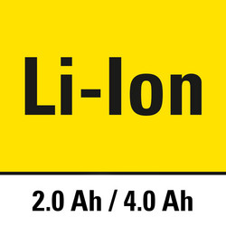 Batería recargable de iones de litio con una capacidad de 2/4 Ah