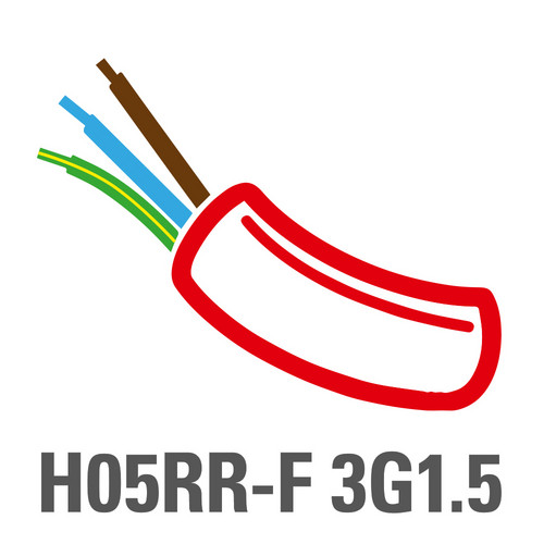 Cable tipo H05RR-F 3G1,5