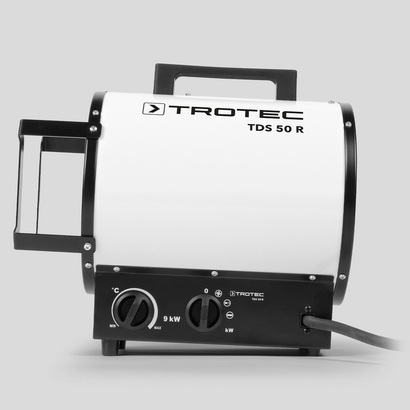 Cañón calefactor eléctrico TDS 50 R - Termostato y regulador de fases de calefacción