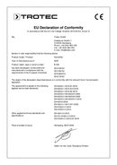 Declaración de conformidad humidificador B 400 (INT)