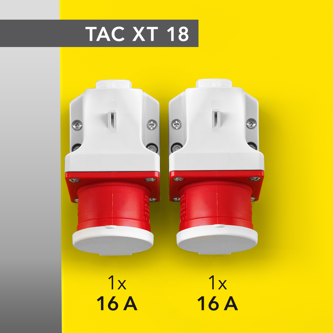 El TAC XT tiene un panel de control claramente dispuesto y enchufes de fácil acceso para la unidad