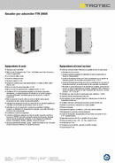 Ficha del producto secador por adsorción TTR 2800 (ES)