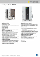 Ficha del producto secador por adsorción TTR 800 (ES)