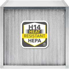Filtro de alto rendimiento HEPA H14 resistente al calor