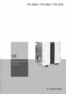 Manual de instrucciones deshumidificador de adsorción TTR 2000 / TTR 2800 / TTR 3700 (INT)