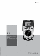 Manual de instrucciones Multímetro digital True RMS BE52 (ES)