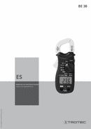 Manual de instrucciones pinza amperimétrica BE38 (ES)