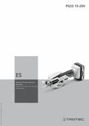 Manual de instrucciones tijeras de podar con batería recargable PGSS 15-20V (ES)