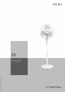 Manual de instrucciones ventilador de pie TVE 25 S (ES)