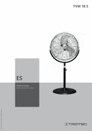 Manual de instrucciones ventilador de pie TVM 18 S (ES)