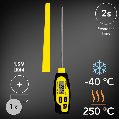 Mediciones rápidas y sencillas de la temperatura central y gran rango de medición