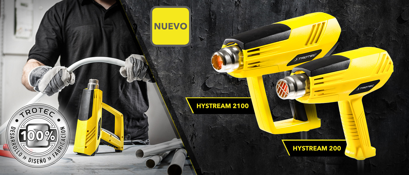 Pistolas de aire caliente HyStream 200 y 2100