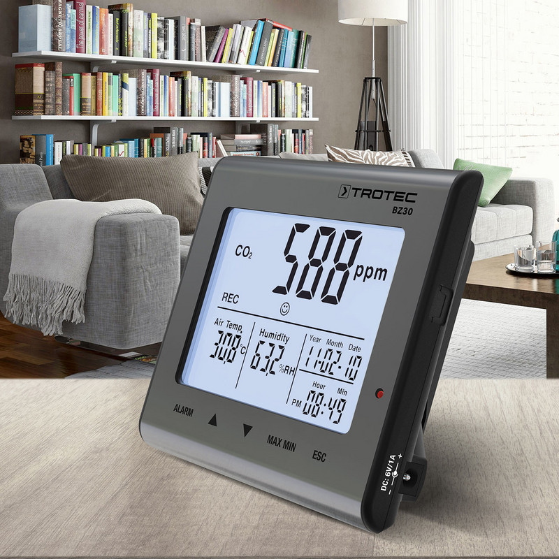 Registrador de datos de calidad del aire de CO2 BZ30