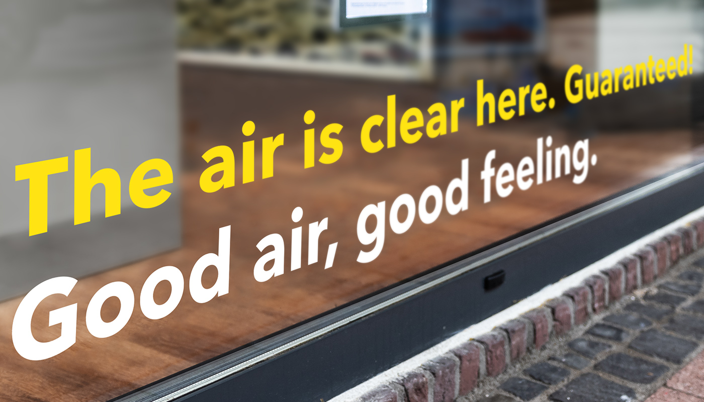 ¡Respirar más sano, vivir más sano! ¡Convierta espacios en lugares de cura de aire!