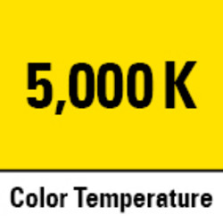 Temperatura de color de 5.000 K (luz blanca diurna)