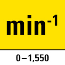 Velocidad en régimen ralentí 1.550 min-1